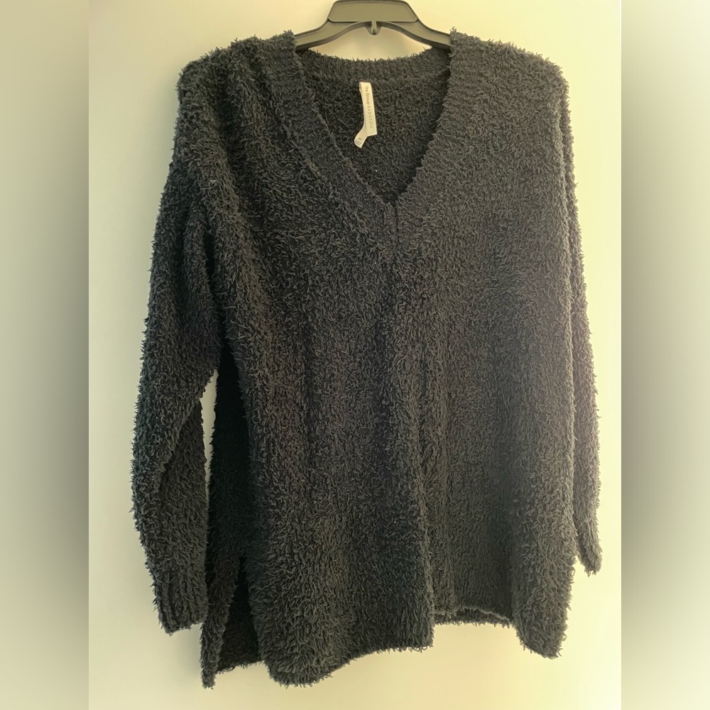 Aritzia the Group Babaton Retreat fuzzy teddy sweater